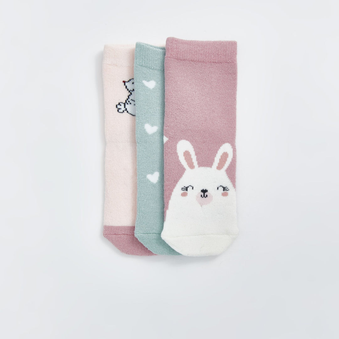 Moudda LC Waikiki - Chaussettes courtes Fille Rose poudre - Tunisie 1