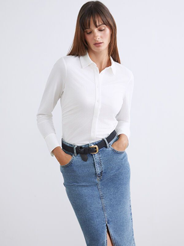 Moudda LC Waikiki - Chemise tissée à manches longues pour Femmes - Tunisie 1