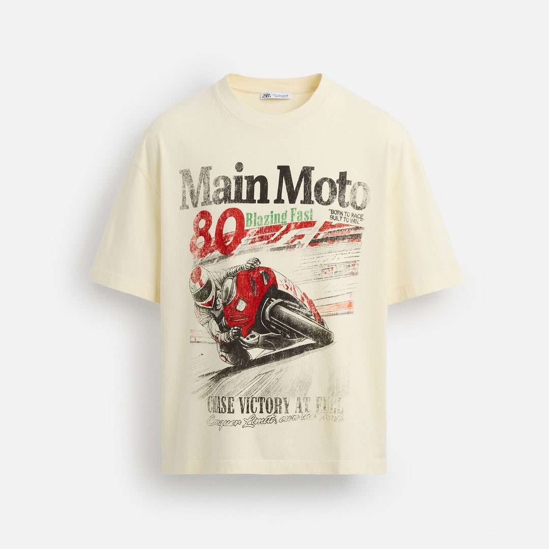 Moudda ZARA - T-Shirt - Imprimé Moto - Tunisie 1