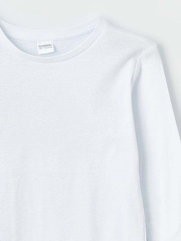 Moudda LC Waikiki - Débardeur sous-vêtement jersey manches longues Garçon Buxe blanc - Tunisie 2