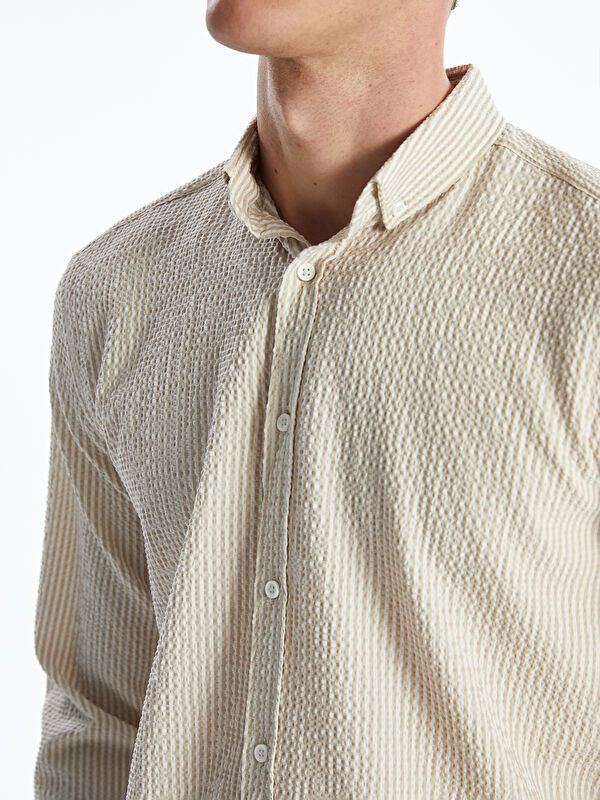 Moudda LC Waikiki - Chemise manches longues en tissu pour Homme - Tunisie 3