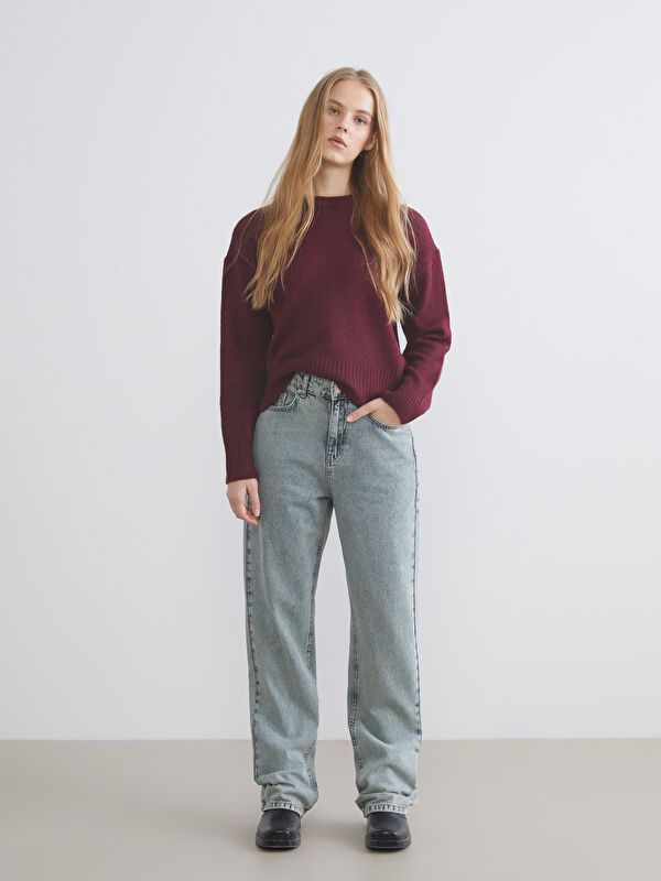 Moudda LC Waikiki - Pantalon en jean couleur Bleu clair pour femmes - Tunisie 1