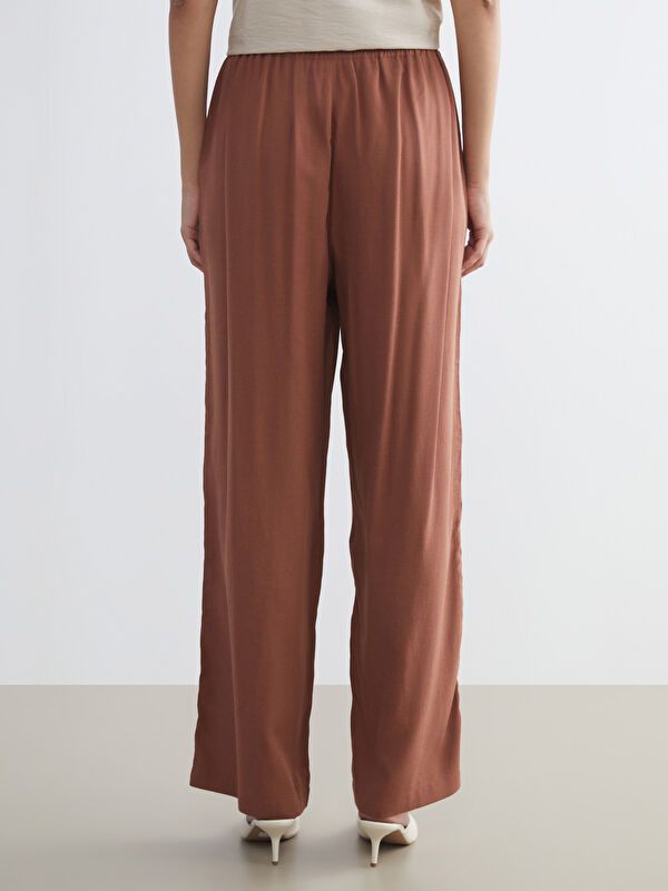 Moudda LC Waikiki - Pantalon tissé fin Femme Brun - Tunisie 4