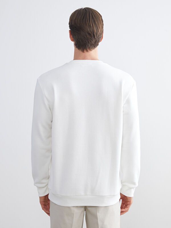 Moudda LC Waikiki - Sweatshirt en jersey Homme Ecru - Tunisie 4