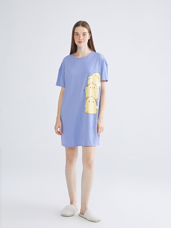 Moudda LC Waikiki - Chemise de nuit Femme Lilas foncé - Tunisie 1