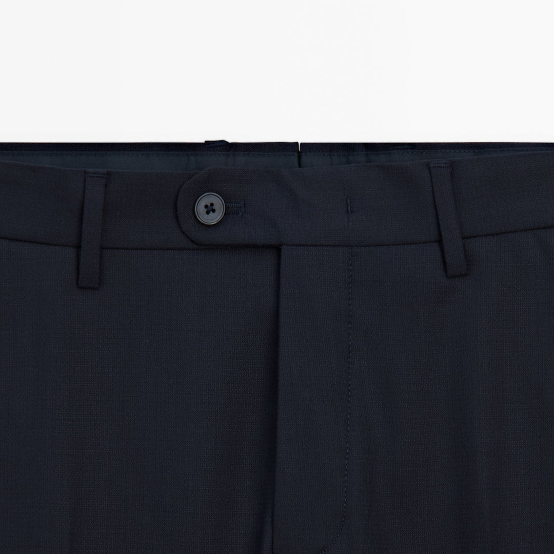 Moudda Massimo Dutti - Pantalon costume new faux uni bleu marine - Tunisie 3