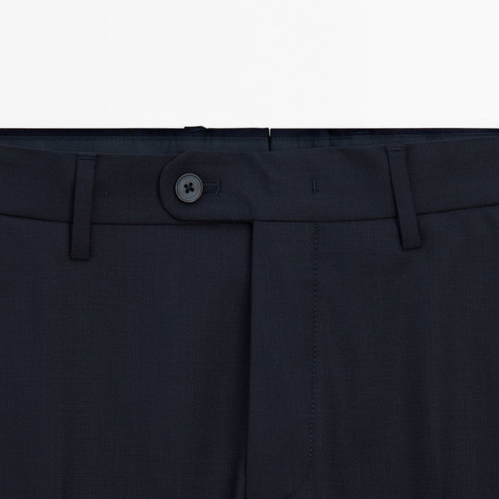 Moudda Massimo Dutti - Pantalon costume new faux uni bleu marine - Tunisie 3