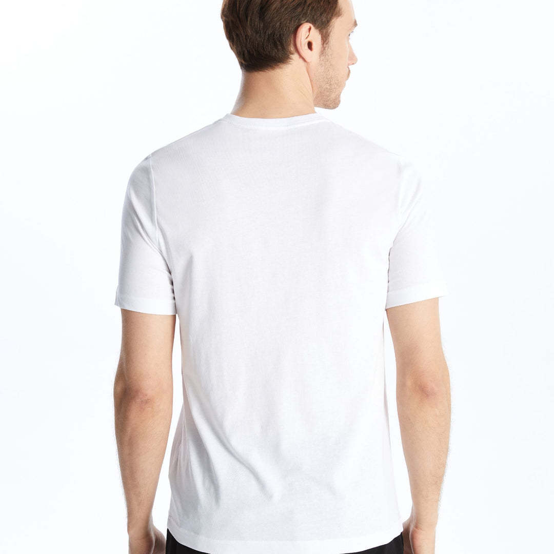 Moudda LC Waikiki - T-shirt jersey col rond manches courtes Homme Buxe blanc - Tunisie 4