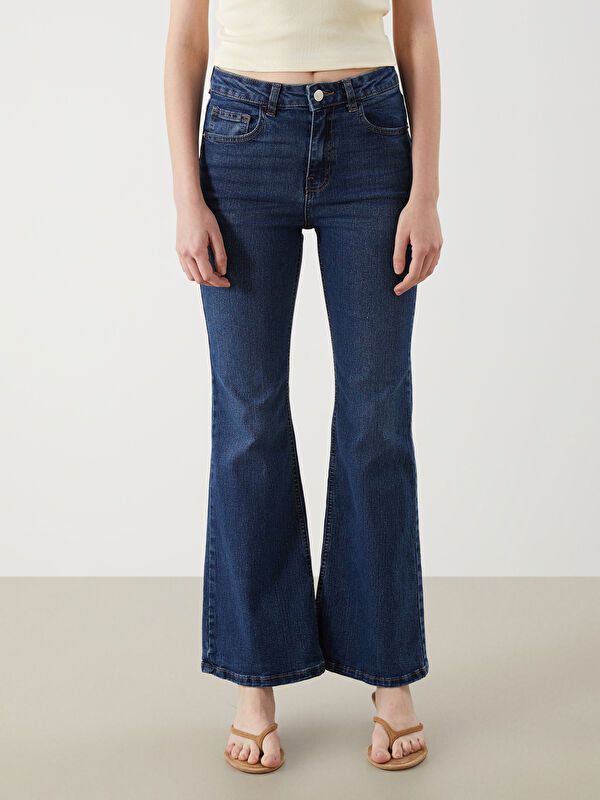 Moudda LC Waikiki - Pantalon jean tissé basique Femme Rodéo noir - Tunisie 2