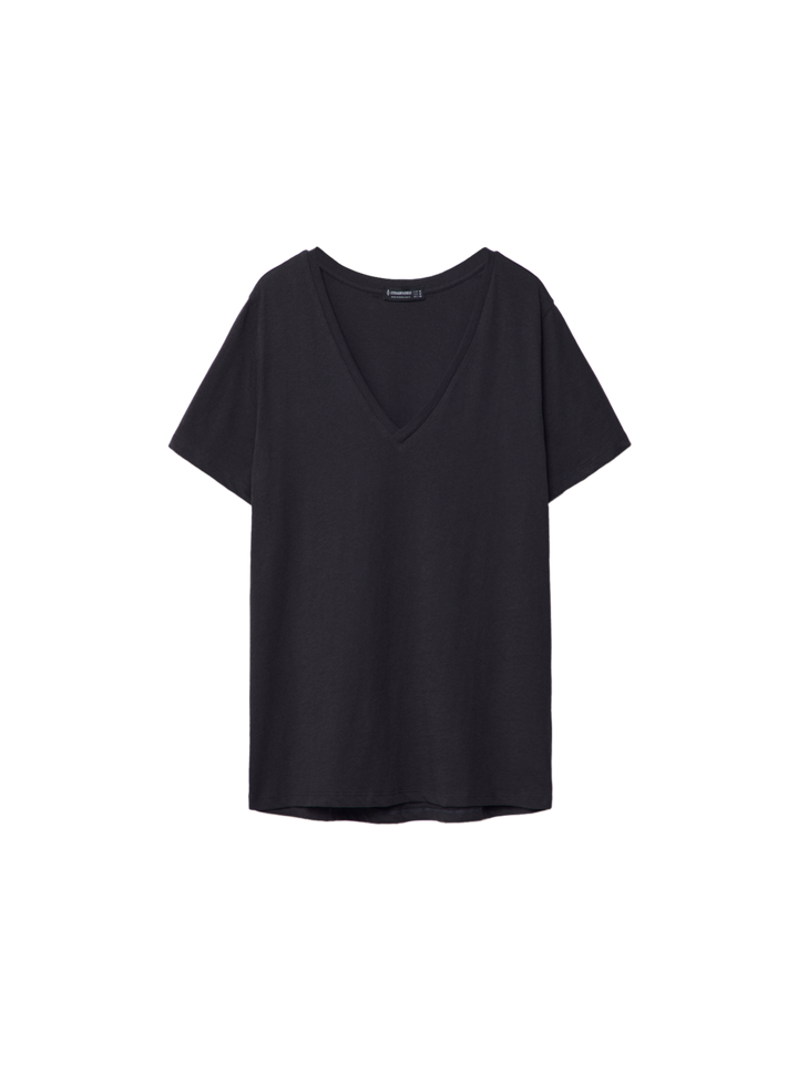 Moudda STRADIVARIUS - T-Shirt Basique Manche Courte Col V - Tunisie 1