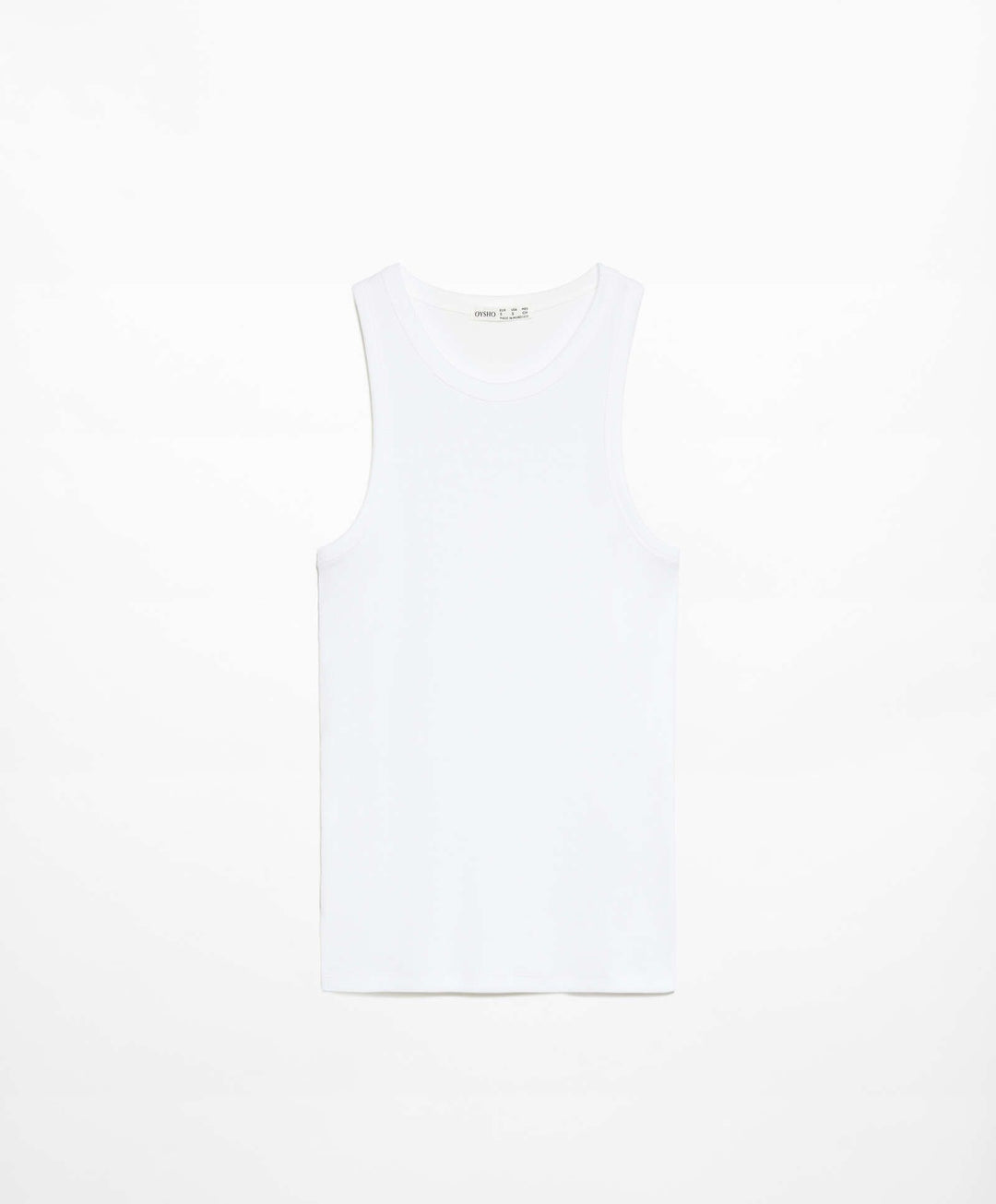 Moudda Oysho - T-Shirt Halter Modal Coton Blanc - Tunisie 4