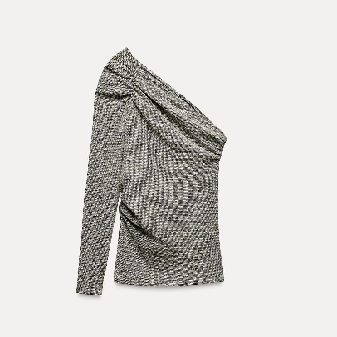 Moudda ZARA - Top Asymétrique Texturé - Tunisie 1