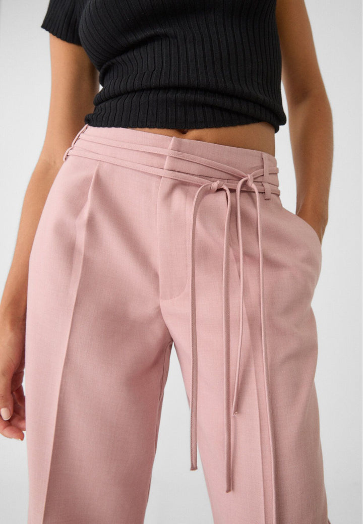 Moudda STRADIVARIUS - Pantalon Super Large avec Ceinture Nœud - Tunisie 4