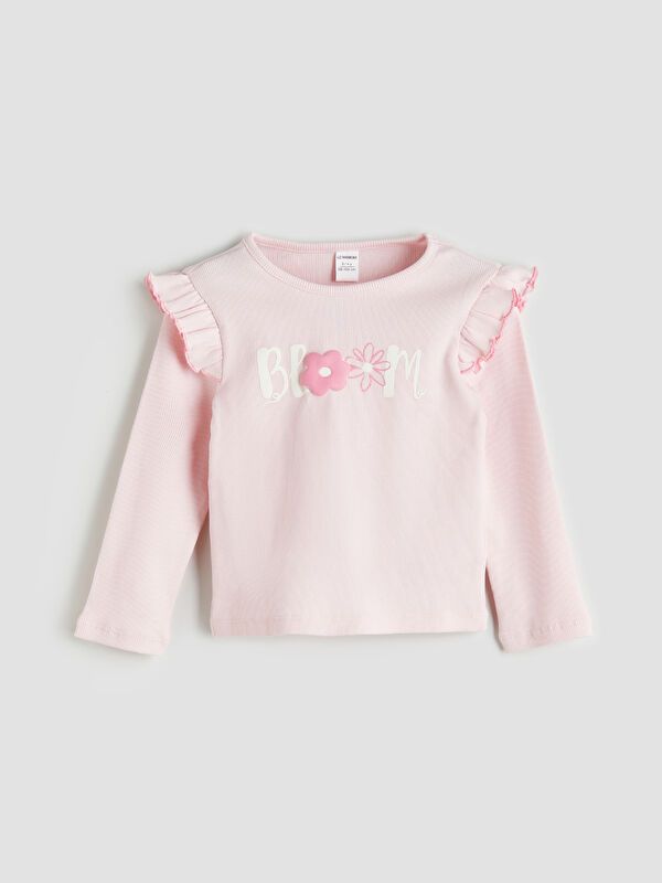 Moudda LC Waikiki - Body en jersey manches longues Fille Rose - Tunisie 1