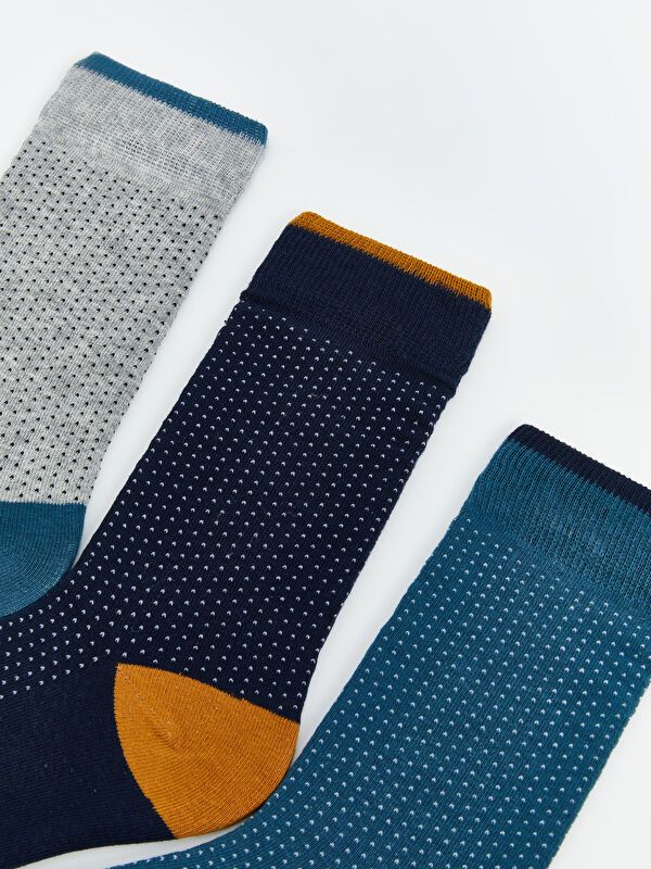 Moudda LC Waikiki - Chaussettes cheville couleur Mélange teint fil pour hommes - Tunisie 2