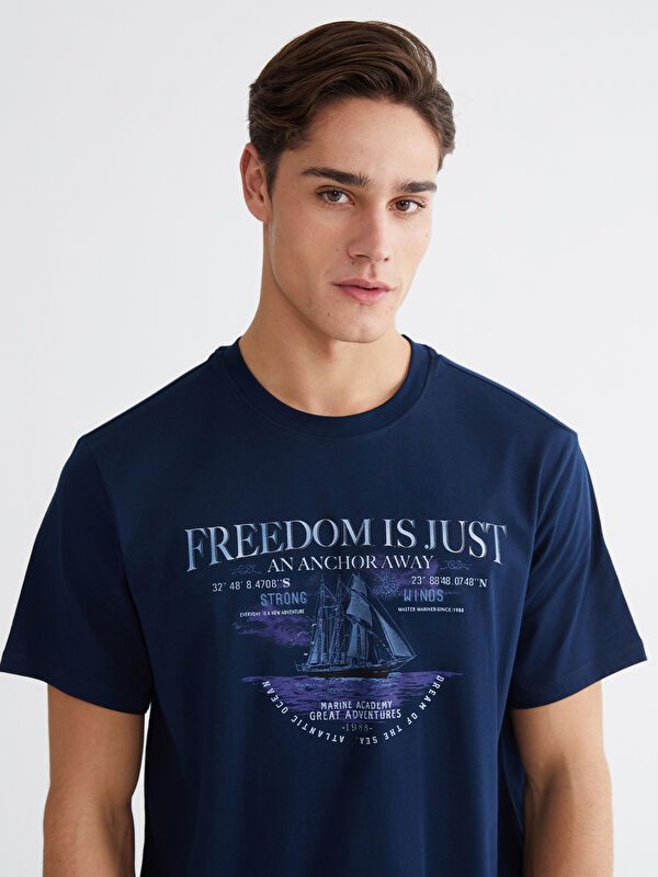 Moudda LC Waikiki - T-shirt imprimé manches courtes en jersey pour Homme - Tunisie 1