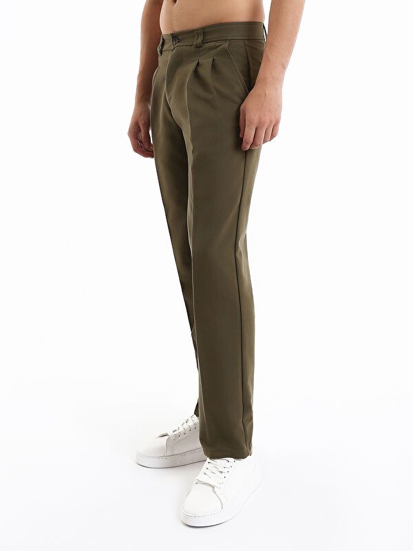 Moudda LC Waikiki - Pantalon tissé moyen Homme Kaki - Tunisie 4