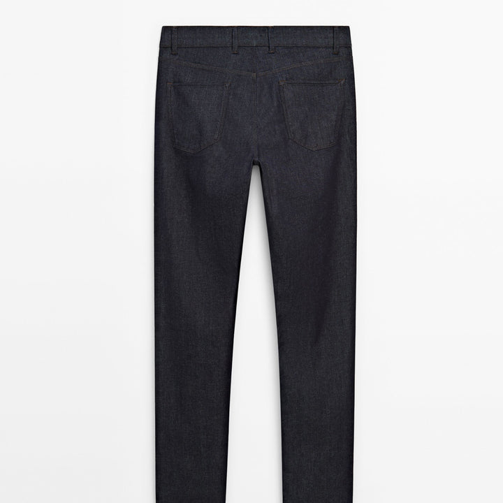 Moudda Massimo Dutti - Pantalon jean rinçé lavé coupe slim - Tunisie 3
