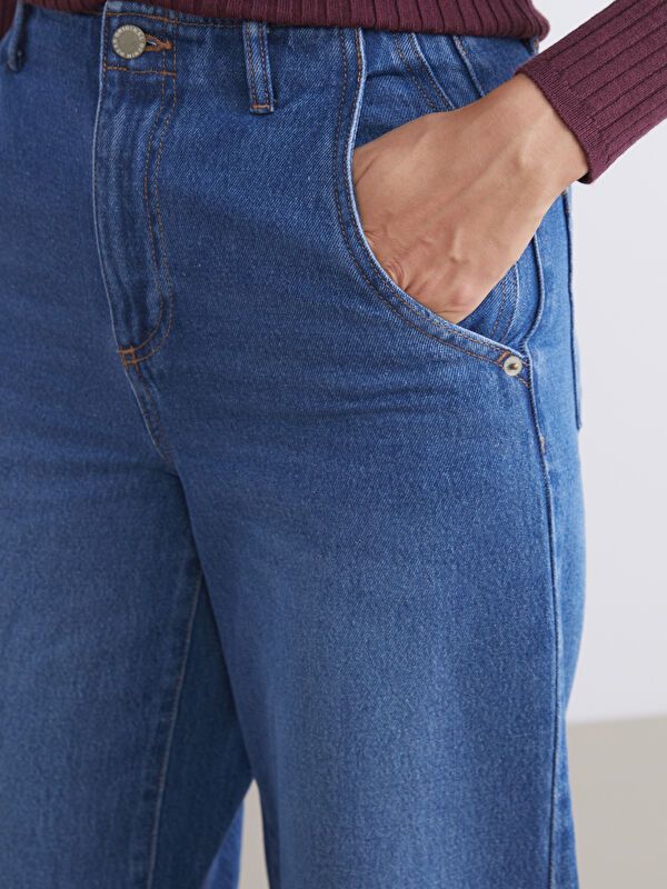 Moudda LC Waikiki - pantalon en jean tissé pour Femmes - Tunisie 3