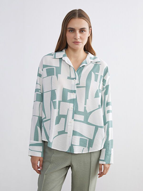 Moudda LC Waikiki - Chemise imprimée manches longues en tissu - Tunisie 1