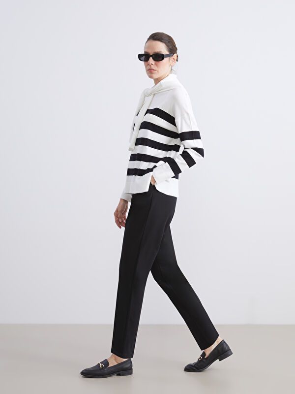 Moudda LC Waikiki - Pantalon tissé moyen Femme Noir - Tunisie 1