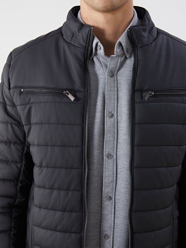 Moudda LC Waikiki - Manteau PU lourd Homme Noir - Tunisie 3