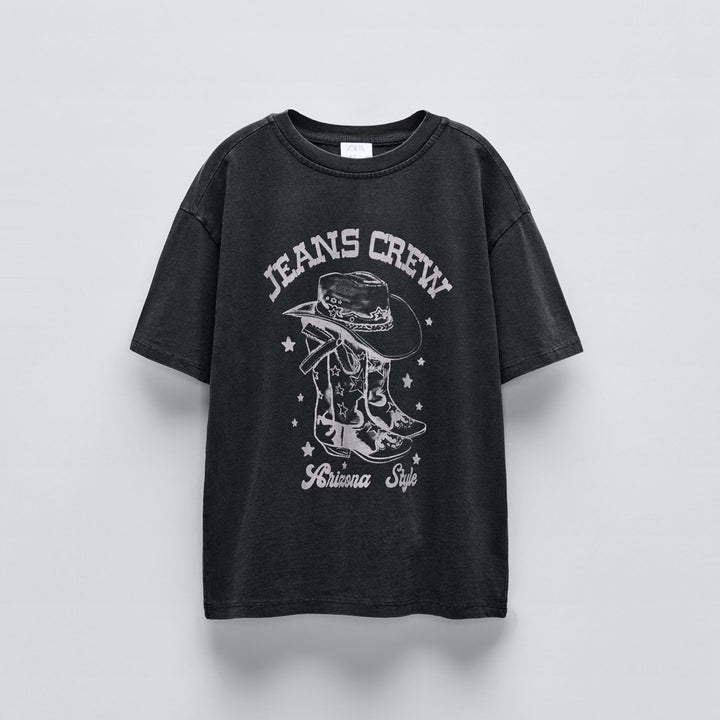 Moudda ZARA - T-shirt imprimé bottes cowboy - Tunisie 2