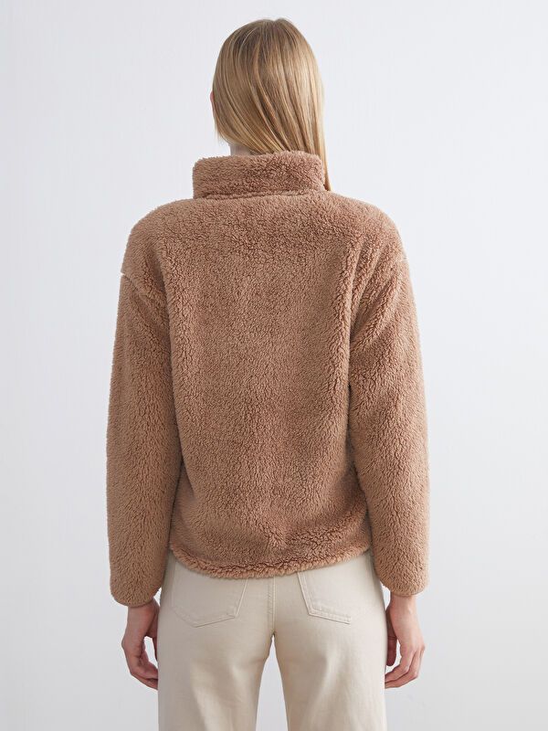 Moudda LC Waikiki - Cardigan jersey Femme Brun clair - Tunisie 5