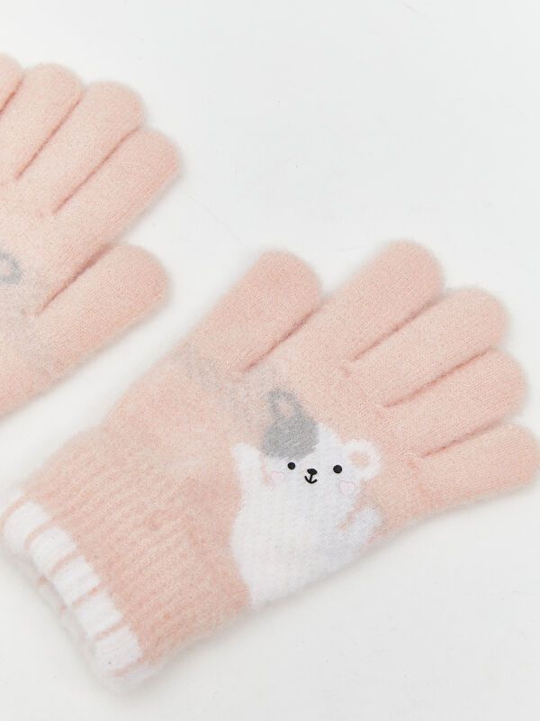 Moudda LC Waikiki - Gants tricot Fille Rose - Tunisie 2