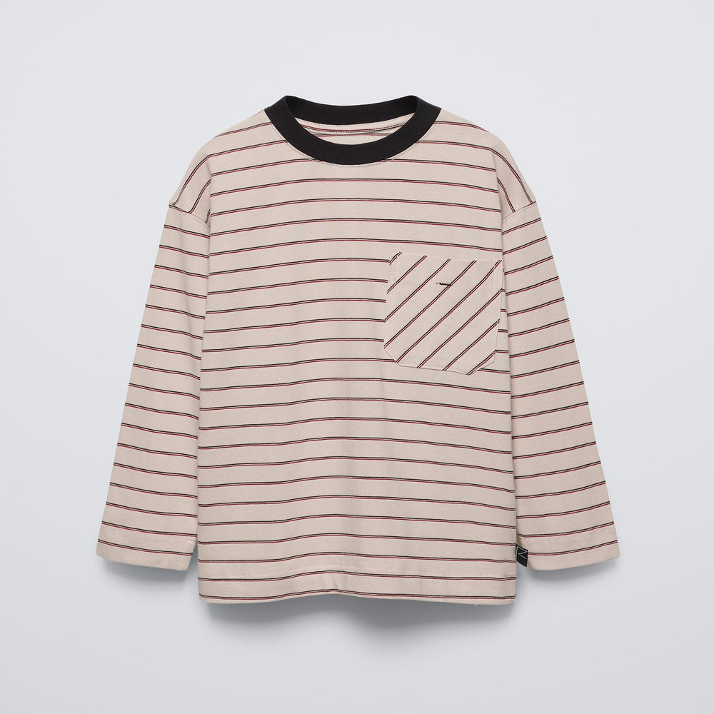 Moudda ZARA - T-shirt manches longues neutres vrais rayé multi étiquette - Tunisie 2