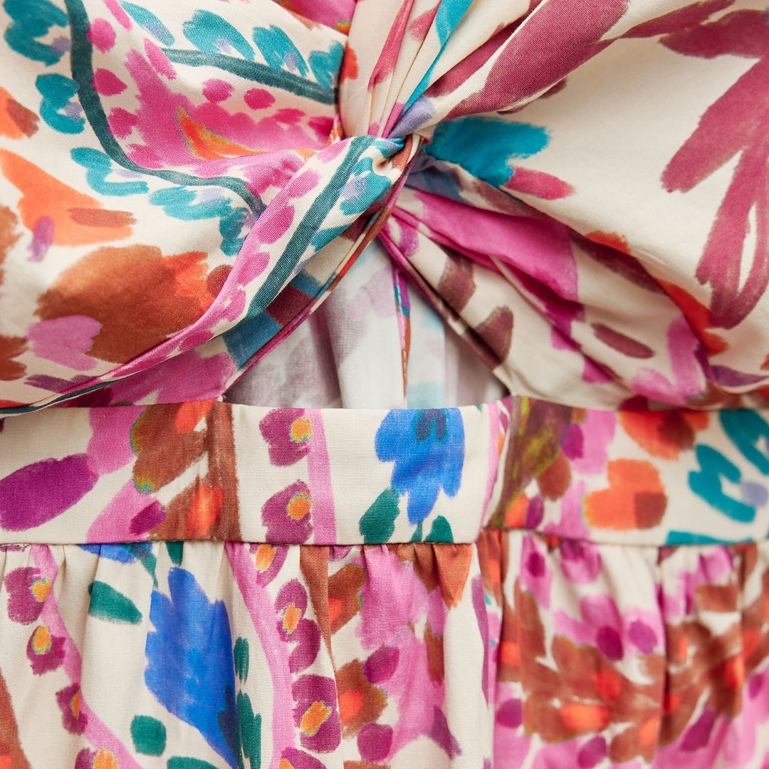 Moudda ZARA - Robe longue nœud imprimée multicolore - Tunisie 3