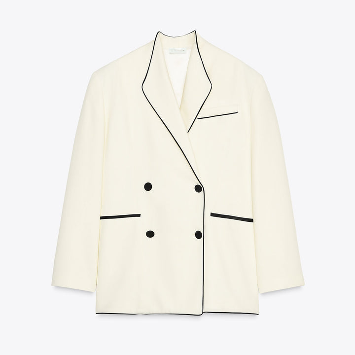 Moudda ZARA - Blazer - Piping Contrasté - Tunisie 1