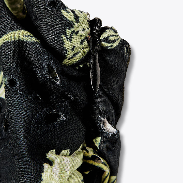 Moudda ZARA - Robe Midi Bretelles - Broderie Suisse & Imprimé Floral - Tunisie 3