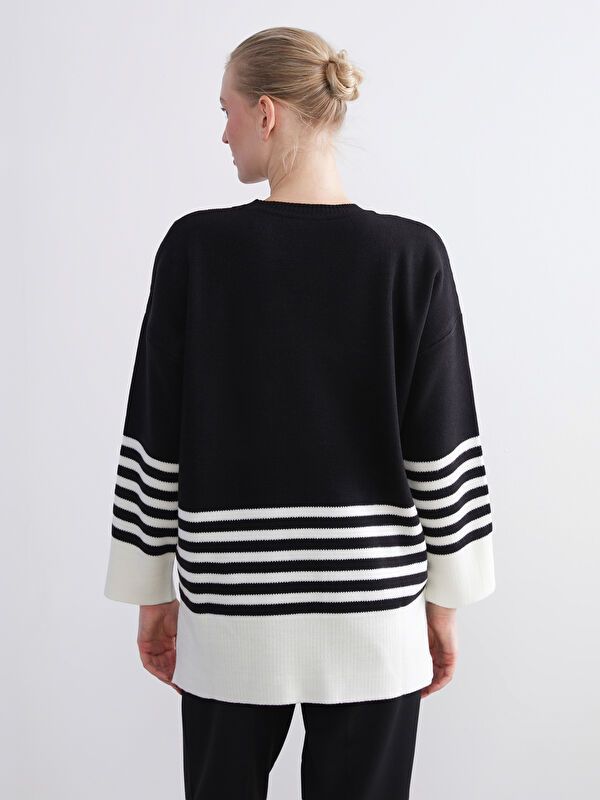 Moudda LC Waikiki - Tunique tricot Femme Ecru rayé - Tunisie 4