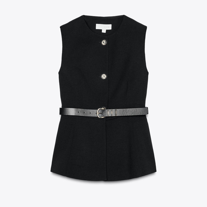 Moudda ZARA - Gilet Long - Ceinture & Bouton Doré - Tunisie 1