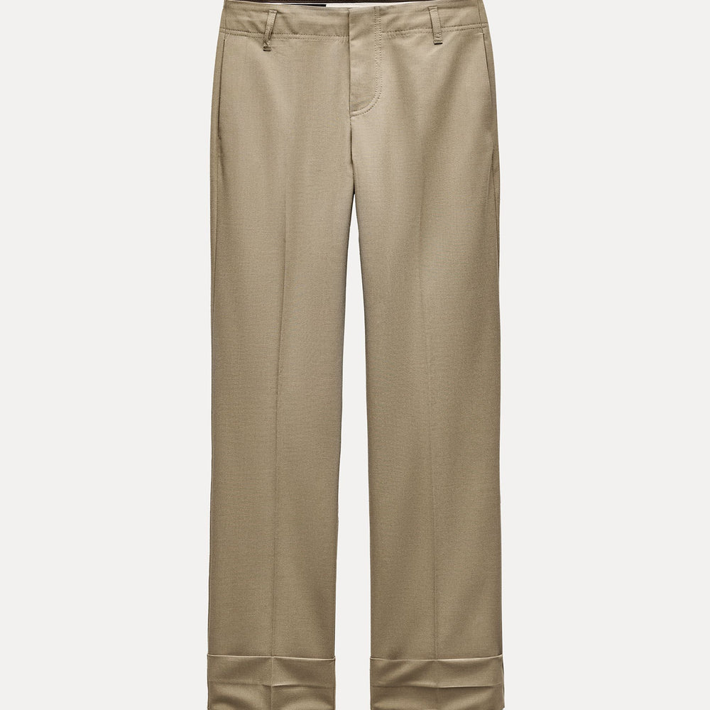 Moudda ZARA - Pantalon droit, ourlet replié, passants - Tunisie 2