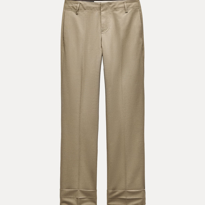 Moudda ZARA - Pantalon droit, ourlet replié, passants - Tunisie 2