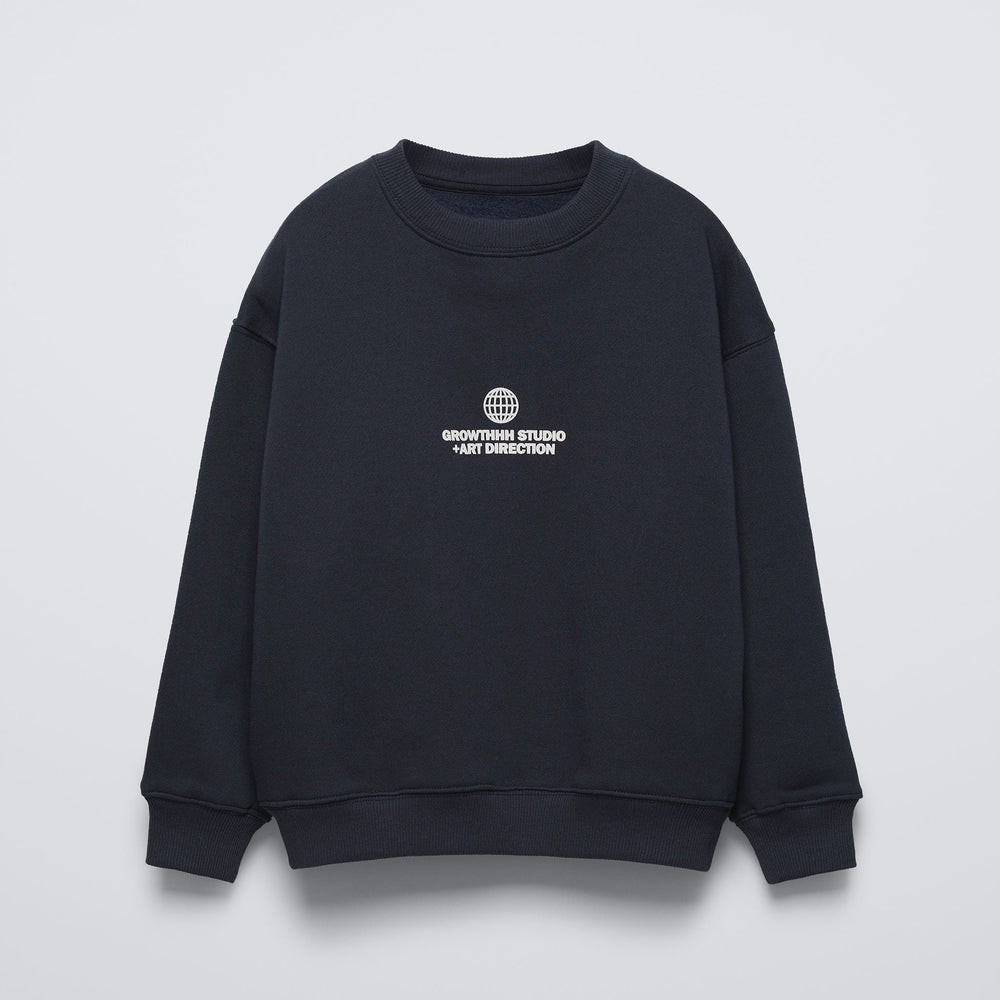 Moudda ZARA - Sweat coupe boxy marine, message décontracté - Tunisie 2