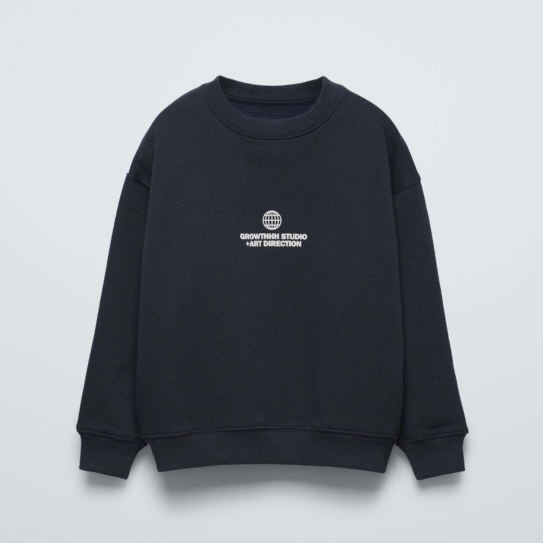 Moudda ZARA - Sweat coupe boxy marine, message décontracté - Tunisie 2