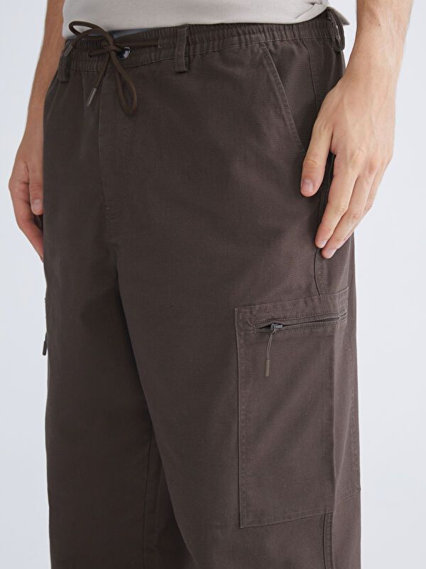 Moudda LC Waikiki - Pantalon cargo tissé Homme Brun foncé - Tunisie 3