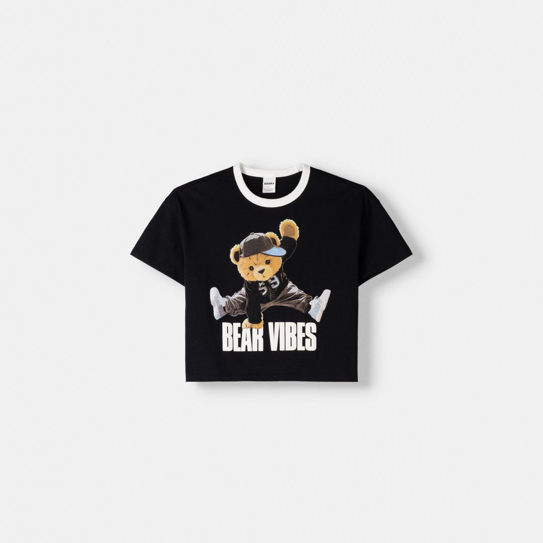Moudda BERSHKA - T-shirt court imprimé ours - Tunisie 1