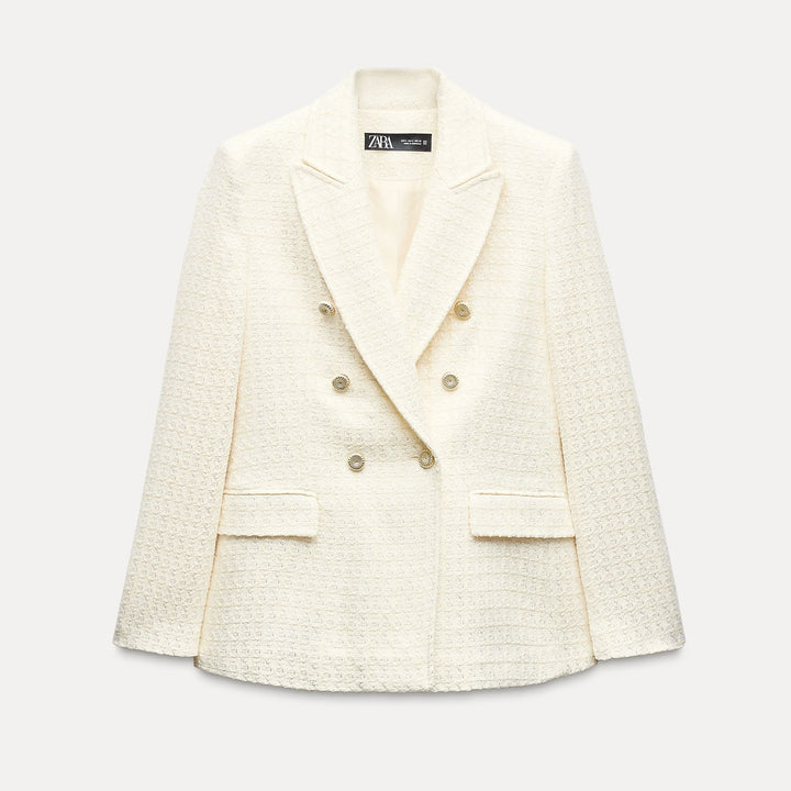 Moudda ZARA - Blazer Croisé Texturé - Tunisie 1