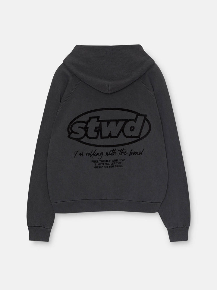 Moudda PULL & BEAR - Sweat Capuche Lavé - Flock Logo - Tunisie 3