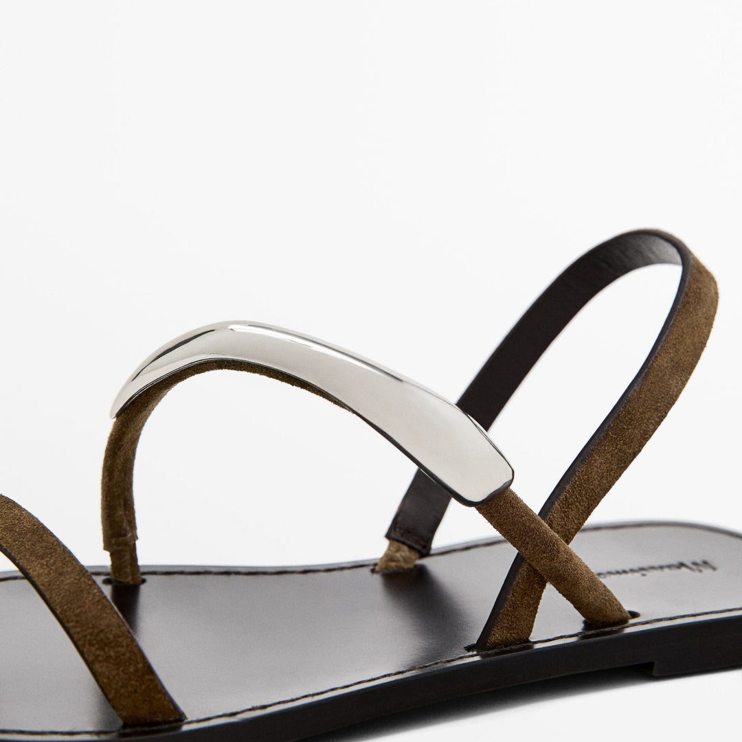 Moudda Massimo Dutti - Sandales plates détail empeigne - Tunisie 6