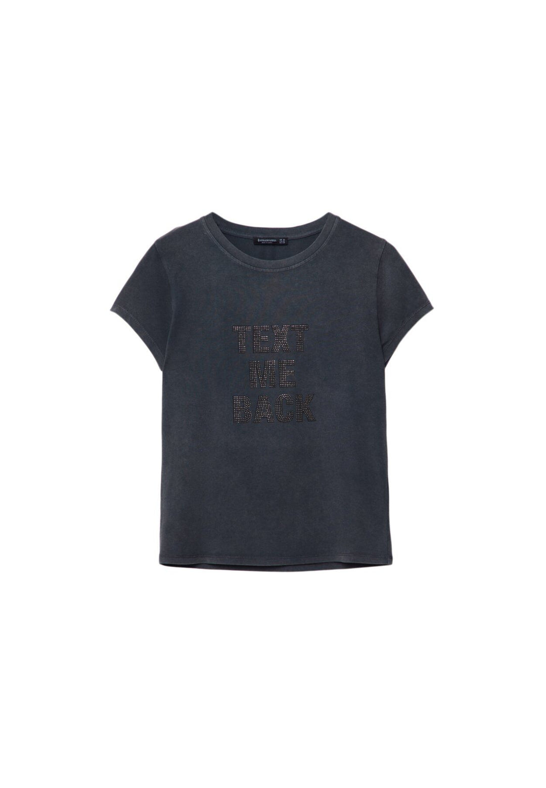 Moudda STRADIVARIUS - T-Shirt Acid Texte Brillant - Tunisie 1