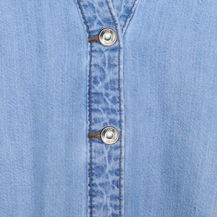 Moudda ZARA - Chemise Denim Cropped - Encolure Forcée - Tunisie 3