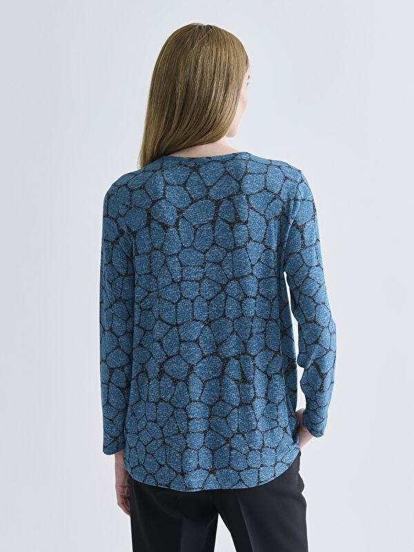 Moudda LC Waikiki - T-shirt imprimé cv jersey manches longues mi-longues pour Femmes - Tunisie 4