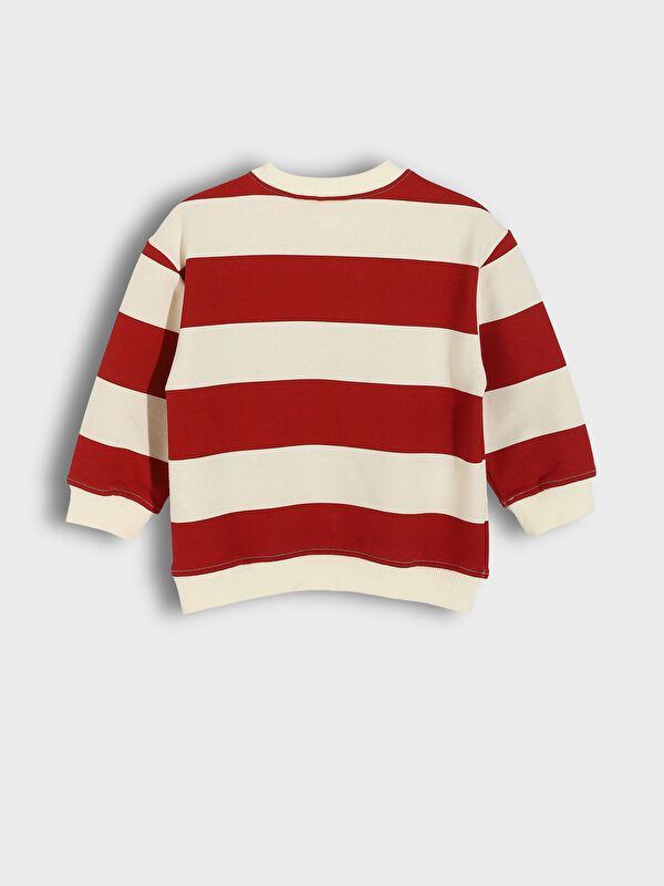 Moudda LC Waikiki - Sweatshirt en jersey Garçon Imprimé rouge foncé - Tunisie 2