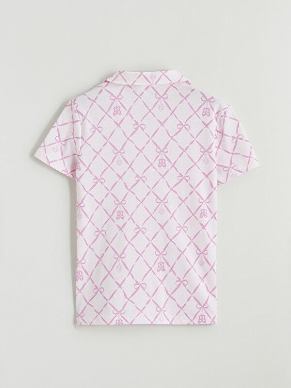 Moudda LC Waikiki - Short-Capri manches courtes pour Fille couleur Rose imprimé - Tunisie 4