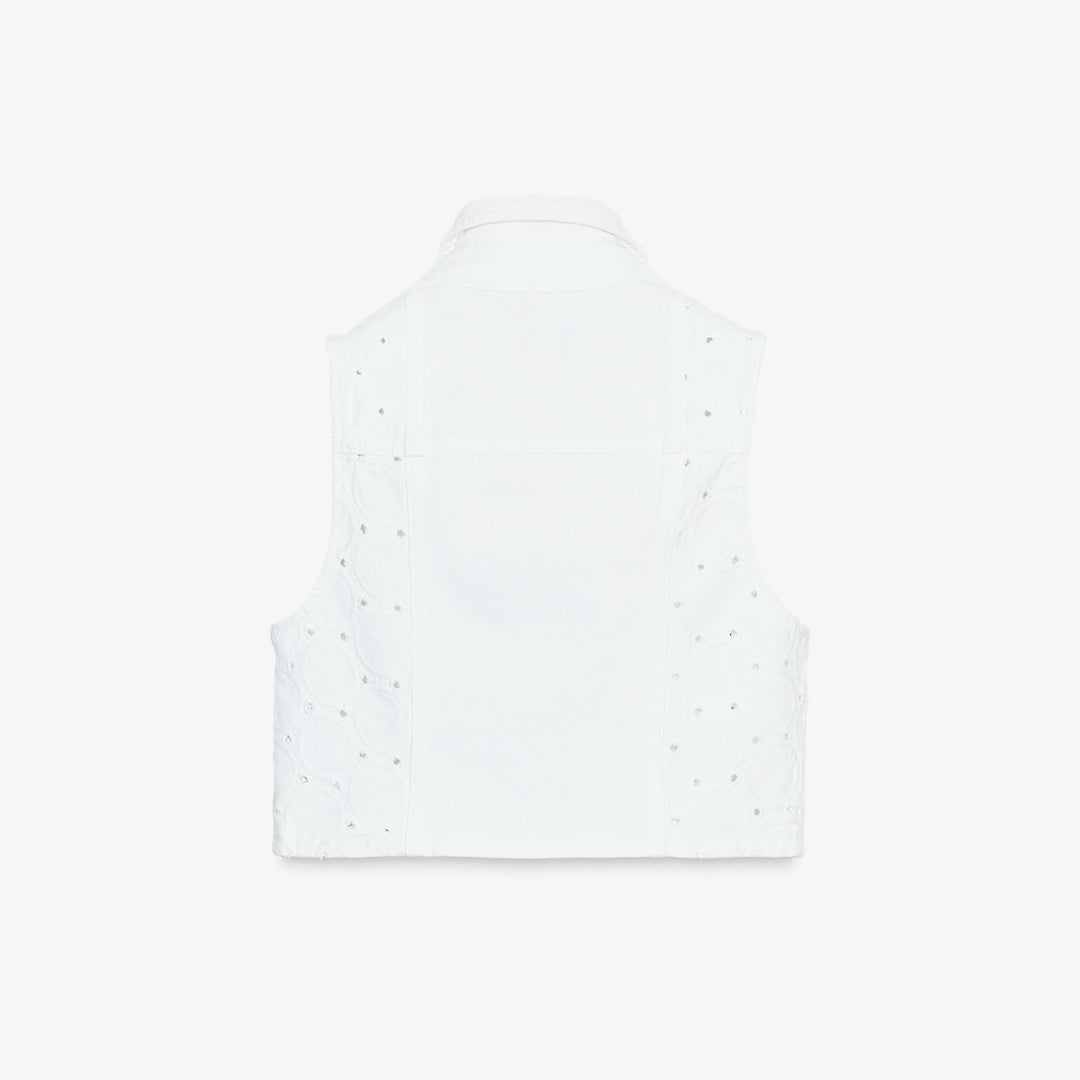 Moudda ZARA - Gilet Denim - Broderie Suisse - Tunisie 2